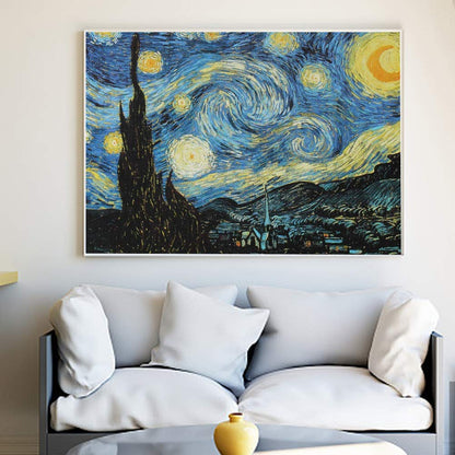 3000 Piece Jigsaw Puzzle, The Starry Night by Van Gogh Jigsaw Puzzles for Adult Reduced Pressure Toy Gift - Learning and Education Toys Gift for Adult Puzzles(45.3 x 32.3 inch)