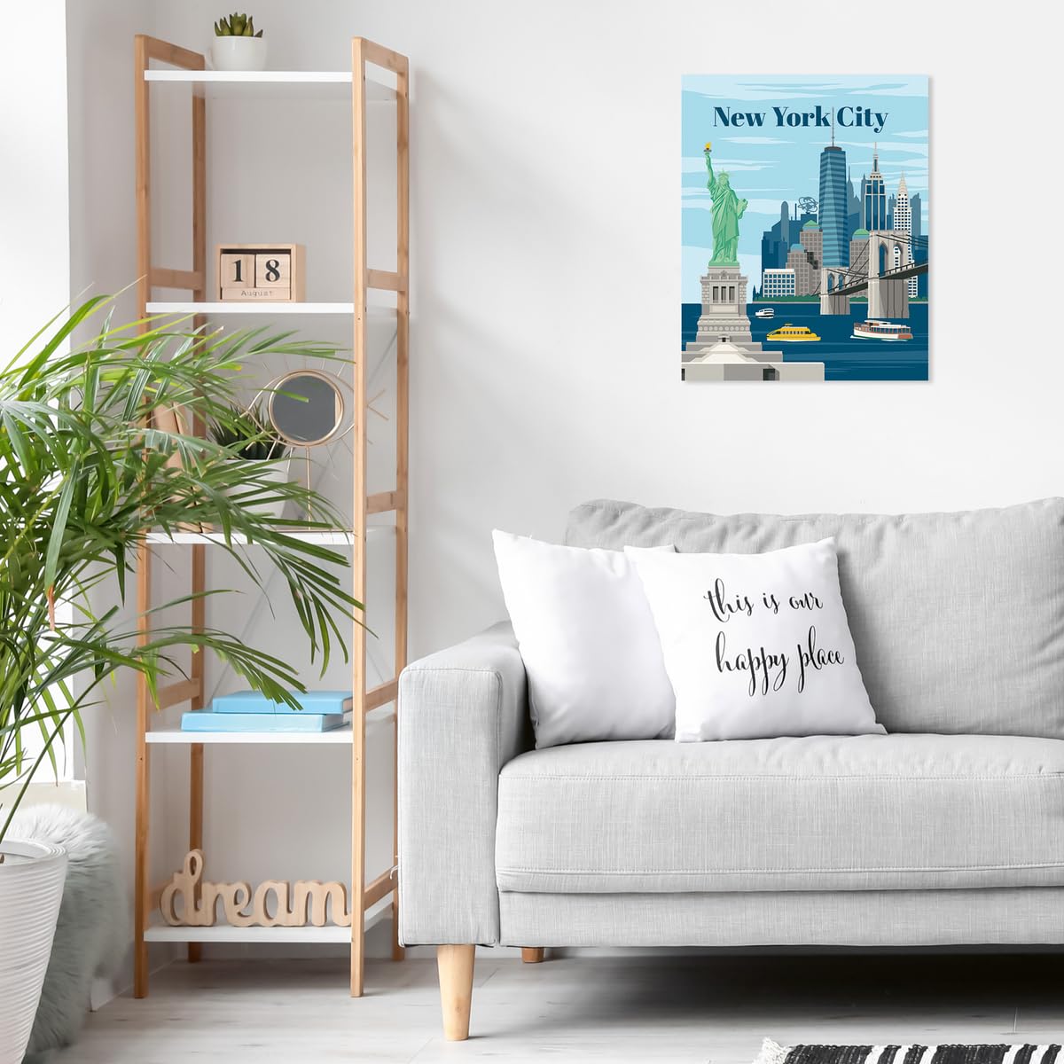 Ravensburger Relax CreArt New York City Paint by Numbers Kit | Perfect DIY Art Gift for Adults, Stress Relief, and Creative Hobby Ravensburger
