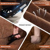 MAHOMICO Recliner Loveseat with Cup Holders for Living Room Love Seat Manual Oversized Recliner with Ergonomic, Side Pocket for Adult MAHOMICO