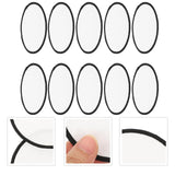 Crochet Hats 10Pcs Round Sublimation Patches Iron On Patches Fabric Blank Applique Embroidered Motif Clothing Supplies for Hats Backpacks Jeans Dress Blank Hat EXCEART