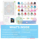 Paint by Numbers Kit for Adults - Tree of Life Acrylic Adult Paint by Number Kits on Canvas for Beginner, Tree of Life DIY Oil Painting by Numbers for Adults Kit, Perfect for Home Decor Gift 16"x20" Offito