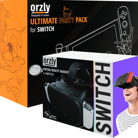 Orzly Party Pack & VR Headset for Nintendo Switch Orzly