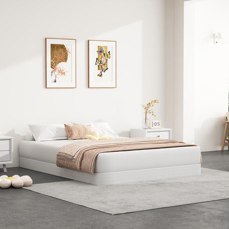 NHODIR Box Spring for Full Bed, 5 inch Full Size Box Spring Only, Strong Metal Frame Mattress Foundation, No Noise, Easy Assembly NHODIR