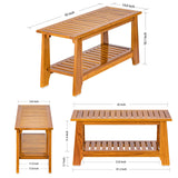 42" Teak Shower Bench with Shelf/Shower Benches for Inside Shower/Teak Bench/Bathroom Bench/Teak Wood Benches for Showers/for spa, Showers, Pools and Other Wet environments,Patented Designs. NNN