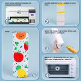 HTVRONT Shrink Wrap for Sublimation Tumblers 5X10 Inch - 50PCS Sublimation Shrink Wrap Sleeves, Heat-Resistant Tumbler Shrink Wrap Film HTVRONT