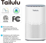 Air Purifiers for Home Large Room up to 1500ft²,Tailulu H13 True HEPA Air Cleaner with 360°Air Inlet, 15dB Air Purifier for Bedroom with Sleep Mode,Speed Control,Timer, for Odor Dust Smoke Tailulu