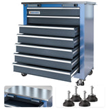 LARBANKE 7-Drawer Rolling Tool Chest Toolbox,Tool Box with 360° Lockable Wheels and Padded Feet,Tool Chest with Keyed Locking System and Drawer Liners,can be Combined Storage System with Tool Chest LARBANKE