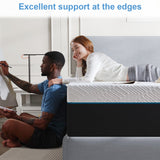 10 Inch Full Size Cooling Memory Foam Mattress - Medium Firm Gel-Infused for Pressure Relief & Cool Sleep, Breathable Comfort in a Box (54''W x 75''L) Generic