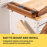 General Tools Mortise and Tenon Jig - Drill Template Set with Hollow Chisel Bit Attachment General Tools