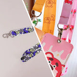 ASUNFO 50 Pcs Sublimation Lanyards Blank Bulk White Neck Lanyards Heat Transfer for ID Badge Holder Keychain ASUNFO