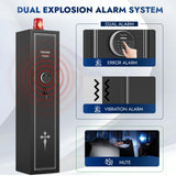 KAER 2-3 Gun Safe for Rifles and Pistols Gun Safe for Home with Quick Access Removable Shelf Gun Cabinet with Removable Gun Racks Pistol Pockets (2-3 Gun) KAER