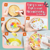 Glittery Garden Mosaic Craft Kit - Decorate Your Own Unicorn and Rainbow Design Coaster with Glass Tiles. Birthday Gift, Fun DIY Art and Craft Supplies. Girls, Kids & Teens Activity Kit Glittery Garden