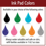 Personalized Rubber Hand Stamp, Wood Handle with Custom Logo | Multiple Size Options Available | Upload Your Own Logo (1"x3") 904 Custom