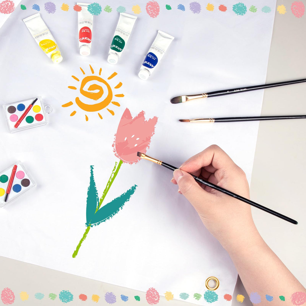 5 PCS Blank Banners Sign to Decorate, Large Blank Sublimation Vinyl Banner Signs with Hanging Ropes, 2 X 4 Ft DIY Blank Vinyl Banners for Halloween, Christmas, School, Birthday, Party Indoor Outdoor Decor GCTWFYK