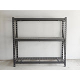 Ironton Industrial Shelving Rack, 3 Storage Shelves Steel Construction 3-Tier Rack with 2000-Lb Load Capacity Per Shelf, Garage Storage Rack Ironton
