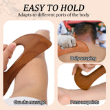 Wooden Cellulite Massager, Body Guasha Tool Lymphatic Drainage Massager Muscle Scraper Back Massage Tool Relieve Muscle Fatigue, Body Gua Sha Paddle Anti Cellulite Tool for Women and Men Mozeat Lens