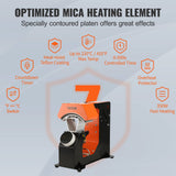 VEVOR 3-in-1 Auto Hat Heat Press with 3pcs Interchangeable Platens(6.6" x 2.7", 6.6" x 3.8", 6.1" x 3"), Automatic Release&Press Knob-Style Digital Control Panel, Heat Transfer Printing for Caps VEVOR