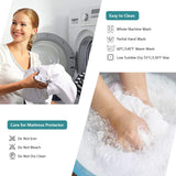 Mattress Protector King Waterproof Mattress Cover King Size Mattress Pad Cover Breathable Noiseless Deep Pocket Bed Cover for 6-18" Mattress Pad - Soft Washable Vinyl Free (King, 1 Pack) Kayfia