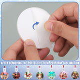 Halloscume 5 Pcs Light up Sublimation Ornament Blanks with Light Acrylic Blanks LED Ornaments Bulk for Tree DIY Handmade Crafts Party Decorations Supplies (Round) Halloscume