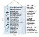 Inspirational Wood Art Signs, Psalms 91 Wall Sign, Hanging Printed Wall Plaque Wood Signs, Bible Verse Print, Christian Scripture for The Home or Office Decor, Christian Wall Decor 10 X 7.8 inch AUII JO DESIGN