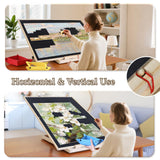 Tilting & Rotating Puzzle Board 1500 Pieces, Vertical & Horizontal Wooden Jigsaw Puzzle Table with Drawers & Protective Cover, 34"×25" Puzzle Board with Lazy Susan for Adults & Kids, Gift for Mum YGJT