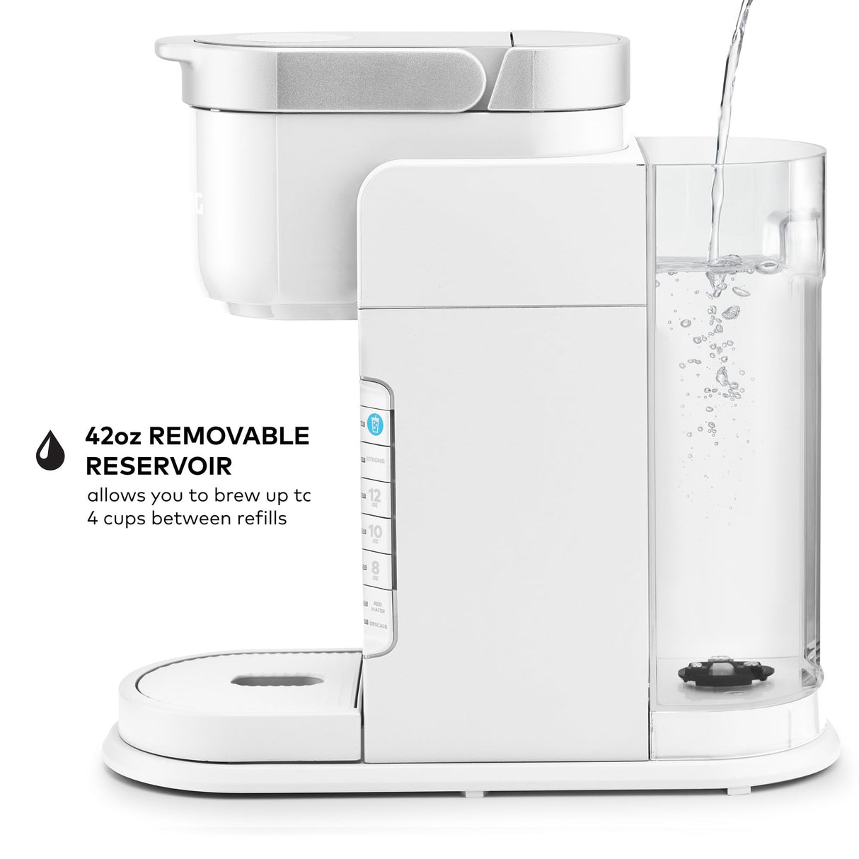 Keurig K-Iced Coffee Maker, Single Serve K-Cup Pod Iced Coffee Maker, With Hot and Cold Coffee Capabilities, Brews Any K-Cup Pod, White Keurig