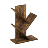 Furinno Tree Book Shelf, 3-Tier Bookshelf, Tree Bookcase for Room Decor, 8.4 x 15.7 x 21.3, for Living Room, Bedroom, Home Office, Amber Pine Furinno