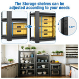 FLEXIMOUNTS Garage Shelving,Garage Shelving Heavy Duty,5 Tier Adjustable Metal Shelving Unit,Garage Storage Shelves 78" H × 47.2" W × 18" D FLEXIMOUNTS