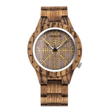 BOBO BIRD Mens Unique Engrave Wood Watches Luxury Stylish Watch Wood Strap with Bamboo Wooden Box BOBO BIRD