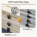 APRILSOUL 12FT Wooden Garden Pathway, Outdoor Roll Out Walkway Path for Patio,Lawn,Backyard,Beach,Wedding APRILSOUL