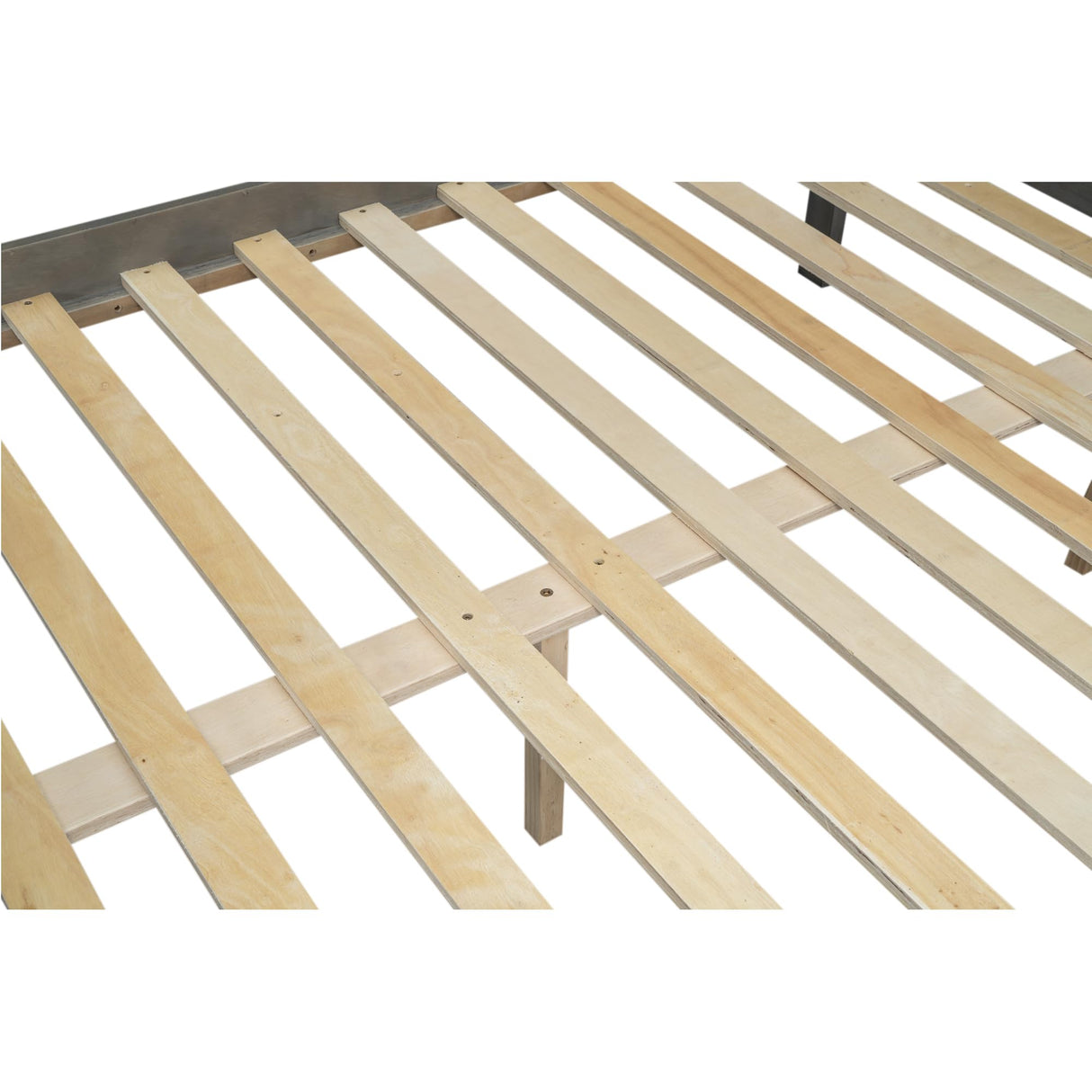 Harper & Bright Designs Twin XL Over Queen Bunk Bed with Ladder in Grey - Stylish and Sturdy Wood Frame Harper & Bright Designs