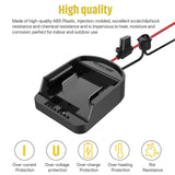 Ensayeer Power Wheel Adapter with Fuse & Switch, Secure Battery Adapter for 18V Lithium Battery, with 12 Gauge Wire, Good Power Convertor for DIY Ride On Truck, Robotics, RC Toys and Work Lights Ensayeer