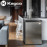 Kegco Kegerator, Dual Tap, Stainless Steel Kegco