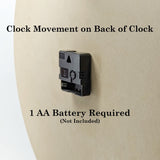 Personalized Rustic Wood Clock 18" Diameter MRC Wood Products