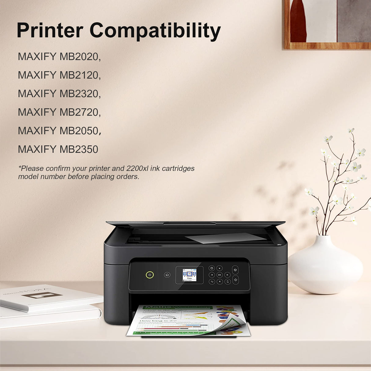 DYHYIN 1200XL Compatible Ink cartridges Replacement for Canon Maxify 1200 ink Use With PGI-1200 MB2720 MB2320 MB2020 MB2120 MB2350 Printer (Black, Cyan, Magenta, Yellow, 4 Pack) DYHYIN