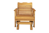 Kilmer Creek Rustic Finished 2' Cedar Outdoor Porch Glider, Amish Crafted Kilmer Creek