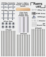 Hipicute 12' x 20' x 11' Heavy-Duty Portable Garage with Canopy Roof, Front and Back Doors, Roll-Up Windows, Portable Carport Reinforced Structure for Cars, Trucks, Boats, and Parties - White Hipicute