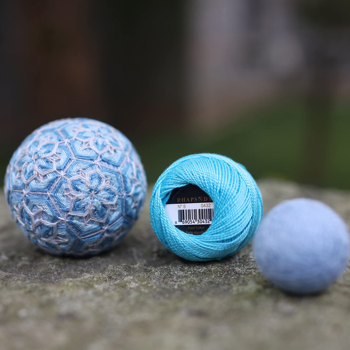 Rhapsody Pearl Cotton Thread Size 8 Crochet Thread Perle 12 Balls Set Hand Knitting, Embroidery, Sashiko, Cross-Stitch, Sewing, Needlepoint, DIY, Quilting (Set Persian Jewel) RHAPSODY