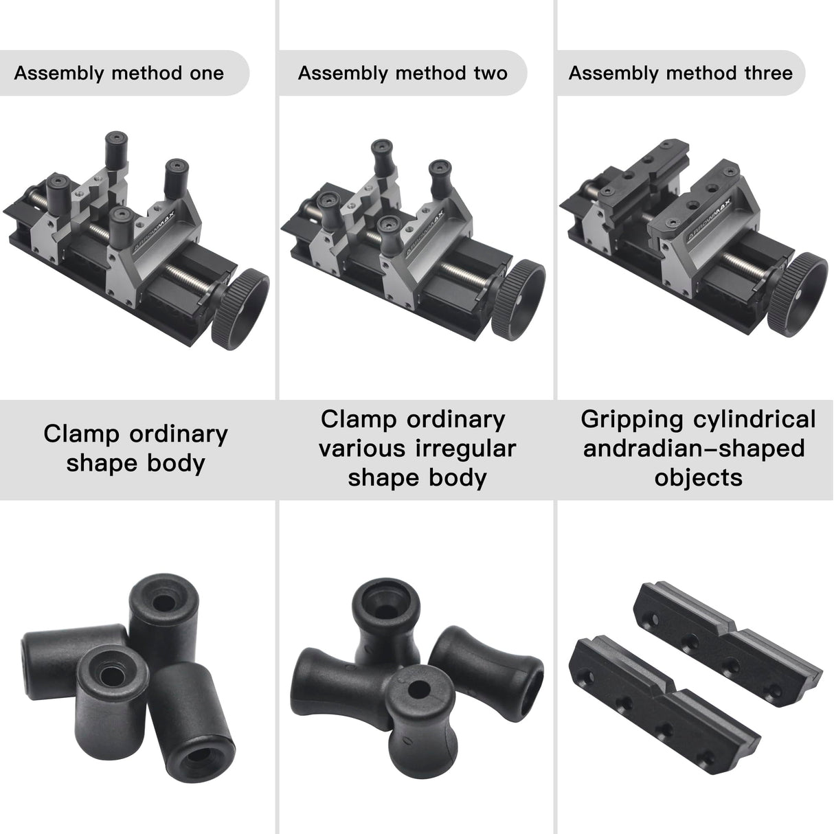 AM ARROWMAX Precision Double-Ended Mini Bench Vise - Crafted From Aerospace-grade Aluminum Alloy And Precision CNC Machined, Enhance Precision and Stability for Crafts, Jewelry Making AM ARROWMAX