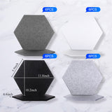 24 Pcs Hexagon Adhesive Acoustic Panels, 12 x 10 x 0.4 Inches Soundproof Panels Sound Dampening Wall Panels Sound Absorbing Panel for Recording Studio Office Home Studio Remagr