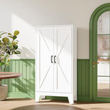 Letaya Storage Cabinet,47" H Metal Kitchen Pantry Cabinets with Doors and Adjustable Shelves,Pantry Organizers for for Cupboard/Dining/Bathroom/Office/Garage Room,White Letaya