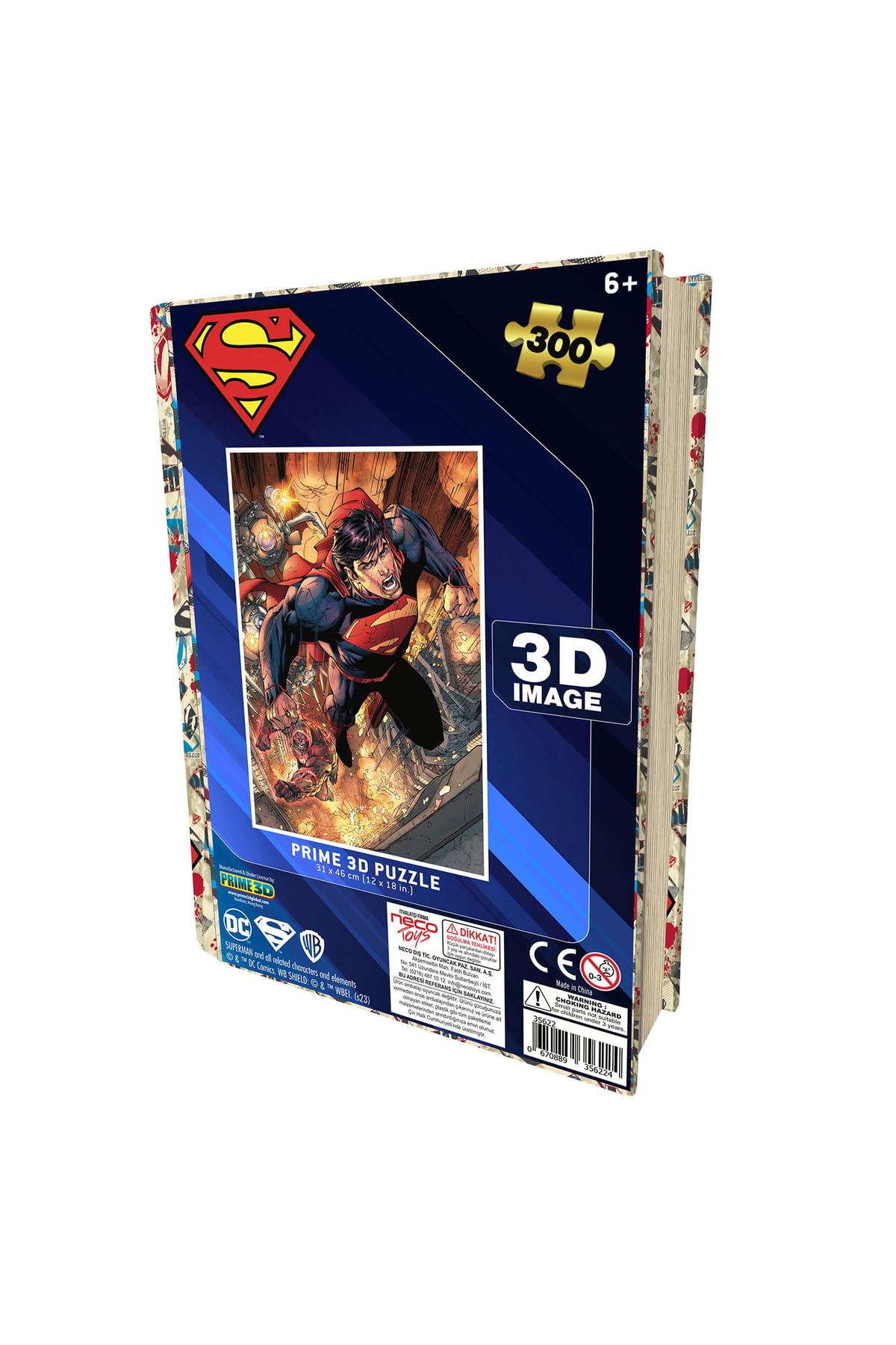 DC Comics Tin Book Puzzle - Superman TBC 300pcs Prime 3D