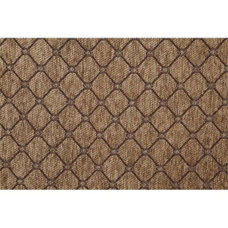 Acme Chateau De Ville Fabric Tufted Sofa with 5 Pillows in Espresso Acme