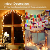 Brizled Clear Christmas Lights, 300 Count 69.6ft Incandescent White Lights String, Connectable 120V UL Certified Indoor/Outdoor White Light on White Wire for Room, Birthday, Wedding, Party, Warm White Brizled