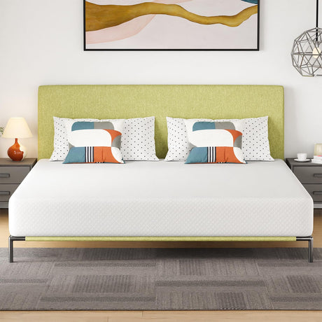 PayLessHere 10 Inch King Gel Memory Foam Mattress Fiberglass Free/CertiPUR-US Certified/Bed-in-a-Box/Cool Sleep & Comfy Support PayLessHere