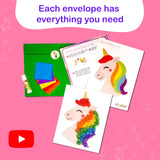 Craftikit® 20 Award-Winning Princess & Unicorn Crafts for Kids Ages 3-10 Years, All-Inclusive Toddler Arts and Craft Kits for Kids, Fun Toddler Craft Box for Girls in Preschool Craftikit