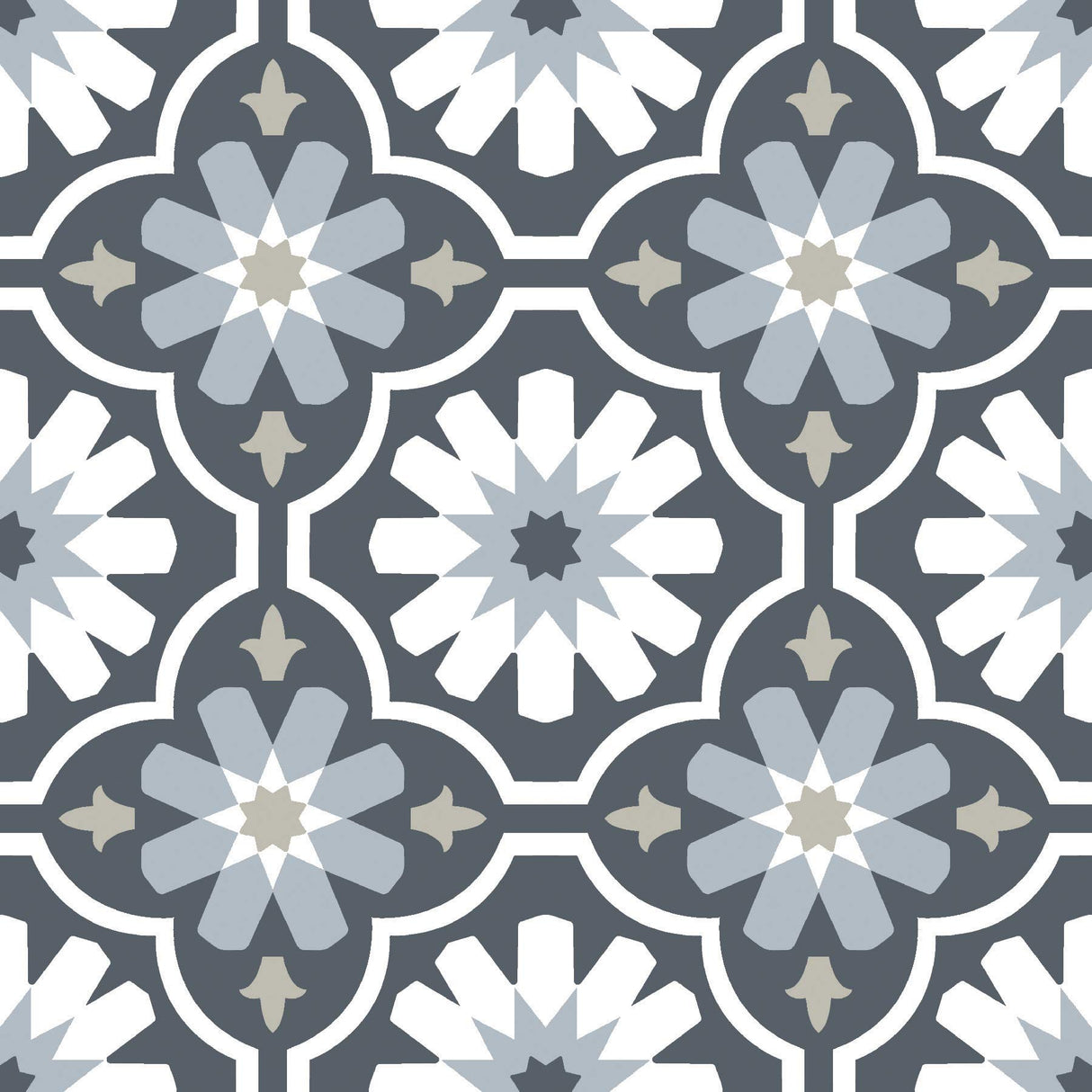 FloorPops FP2944 Sevilla Peel & Stick Floor Tiles, Multicolor FloorPops