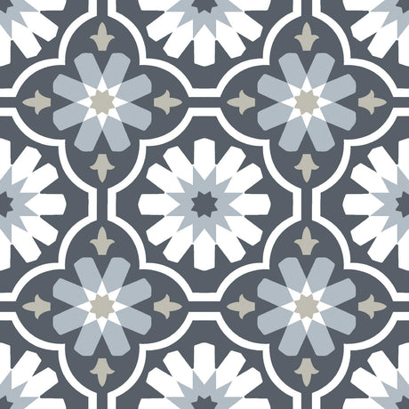 FloorPops FP2944 Sevilla Peel & Stick Floor Tiles, Multicolor FloorPops