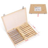 HURRICANE Wood Lathe Chisel Set, 8pc HSS Wood Lathe Turning Tools, Woodworking Lathe Tools with Wooden Box HURRICANE