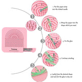 YURROAD Quilling Paper Set with 900pcs 5mm Quilling Paper Strips Filigree Tool Kit and Quilling Board Slotted Pen Curling Coach Crimper YURROAD